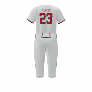 Uniforme de baseball bleu clair personnalisé pour homme, manches courtes, col rond, numéro 23 brodé, polyester respirant, vêtements toutes saisons - Product Image 6