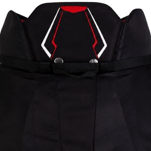 Shorts de hockey sur glace rembourrés noirs et rouges pour femmes avec ceinture de protection en polyester – Vêtements de performance sportifs - Product Image 5