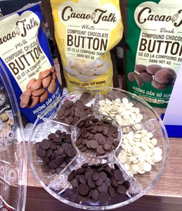 Factory OEM/ODM Wholesale High Quality Bulk Real White Pure Chocolate 40% Cocoa Button Bakery Biscuits Cookies HALAL Hot Selling - Product Image 5