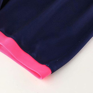 Ensemble de maillot de football pour hommes, bleu foncé et rouge dégradé, sublimé, manches courtes, respirant, anti-transpiration, coupe athlétique, uniforme - Product Image 4