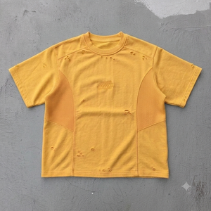 เสื้อยืดโอเวอร์ไซส์สไตล์วินเทจสำหรับผู้ชาย ผ้าคอตตอนหนานุ่ม ล้างสีแบบแอซิดวอช  สตรีทแวร์  รับผลิตแบบ OEM ODM - Product Image 6