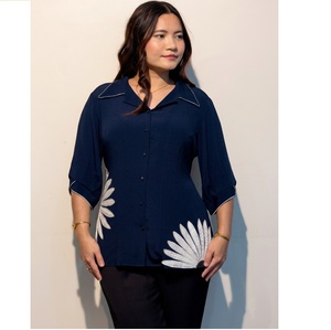 Women Cotton <b>Shirt</b> Soft Comfortable Breathable Lightweight Casual and Office Wear Fashion Top Wholesale Supplier from India - Product Image 1