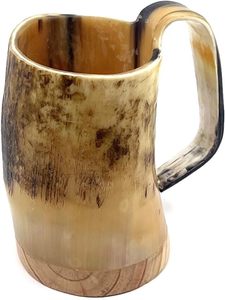 Handmade Waterproof Modern <b>Drinking</b> Horn Mug for Wedding Decoration & Gift - Product Image 2