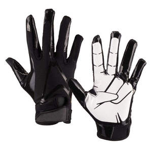 ถุงมืออเมริกันฟุตบอลสำหรับผู้ชาย ปิดด้วยแถบตีนตุ๊กแก แห้งเร็ว มีโลโก้ ยึดเกาะได้ดี น้ำหนักเบา ระบายอากาศได้ดี เหมาะสำหรับการแข่งขันและฝึกซ้อมกีฬา - Product Image 2