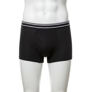 Calzoncillos Bóxer de Algodón Azul Sólido para Hombre, Suaves, de Tiro Medio, Sin Costuras, Transpirables, Tejidos para Todas las Estaciones - Product Image 1