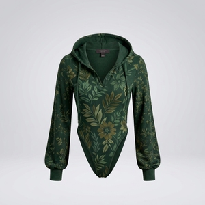 Body de Manga Larga con Capucha para Mujer, de Primera Calidad, Ajustado, Estilo Urbano, para Uso Diario al Aire Libre - Product Image 6