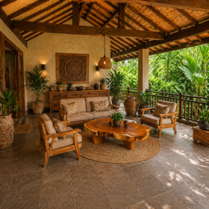 <b>Rustic</b> Organic Design Living Room Statement Premium Solid Suar Wood Unique Handmade Rania Cross Section <b>Coffee</b> <b>Table</b> Furniture - Product Image 4