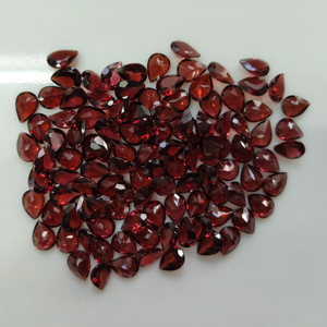 Granate Rojo Natural de 8x6MM, Corte Pera, Gema Suelta de la Mejor Calidad para Joyería - Product Image 2