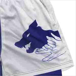 Shorts de sport compressifs en polyester à taille élastique anti-rides avec logo personnalisé pour hommes – Vêtements de performance - Product Image 5