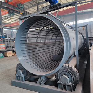 Mobile Compost Trommel Screen <strong>Topsoil</strong> Drum Screen Industrial Stone Sand Rotary Drum Sieve Soil Screening Machine - Product Image 3