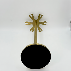 High Quality <b>Gold</b> Plated Set of 6 <b>Kitchen</b> Set Resin Handle with Stand Stainless Steel Easy to Clean Dishwasher Safe for <b>Kitchen</b> - Product Image 5