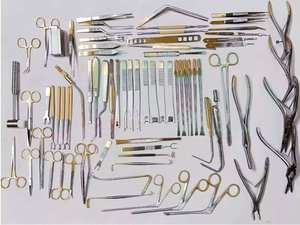 Kit complet d'instruments chirurgicaux : Pinces de chirurgie, Ciseaux, Pinces, Crochets, Ciseaux à découper, Rétracteurs manuels en acier inoxydable de haute qualité - Product Image 2