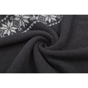 เสื้อสเวตเตอร์ไหมพรมถักลายทาง คอปก ระบายอากาศได้ดี สวมใส่สบาย ทรงหลวม ยาว เหมาะสำหรับฤดูหนาว มีโลโก้ด้านหน้า สำหรับผู้หญิง - Product Image 4