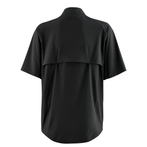 Blouson de baseball court pour adulte à col montant, ourlet ajustable, en tissu extensible, avec poche zippée - Product Image 6