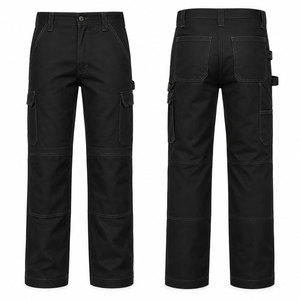 Pantalon de travail FR pour hommes, pantalon cargo résistant aux flammes, pantalon de sécurité industriel robuste, protection des jambes - Product Image 1