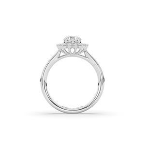 Anillo de oro de 14 quilates/10 quilates con diamante cultivado en laboratorio de 1.08 quilates, corte brillante redondo, estilo único, ligero y minimalista, para ella. - Product Image 3