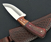 Magnifique couteau de chasse et de camping Sizzco OEM de qualité industrielle, fait main, en acier inoxydable, à lame fixe forgée, avec manche en bois Micarta