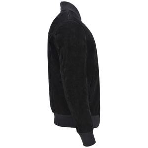 Veste en cuir noir pour homme, nouvelle veste bomber en cuir d'hiver, style en cuir de vache véritable - Product Image 3