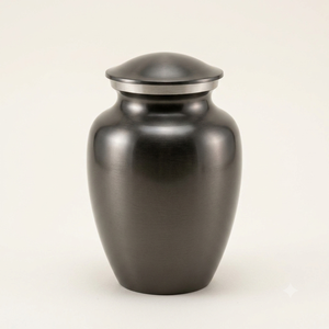 Urna Funeraria de Aluminio Negro Mate Clásica para Cenizas Humanas o de Mascotas, Diseño Moderno, Gran Capacidad, Impresión Personalizada, Uso Funerario - Product Image 1