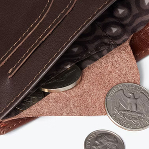 2026 New Luxury Men's Travel <b>Wallet</b> New Arrival Genuine Leather Slim Business <b>Card</b> <b>Holder</b> with Customized Logo and Color - Product Image 5