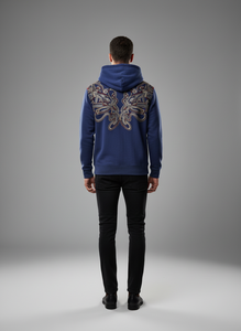 Sweat-shirts à capuche unisexes en molleton 100% coton de haute qualité, avec logo personnalisé, broderie lourde, pour l'automne, écologiques - Product Image 6