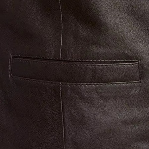 Ropa de moda de alta calidad para hombre, Chaleco de cuero de invierno transpirable informal, chaleco personalizable al por mayor - Product Image 4