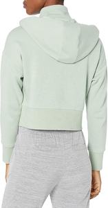 เสื้อกันหนาวเอวลอยมีฮู้ดแบบซิป,เสื้อผ้าแฟชั่นผู้หญิงทรงหลวมดีไซน์ล่าสุดสวมใส่สบาย - Product Image 2