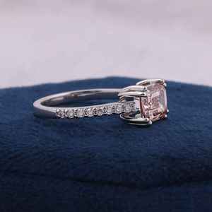 Elegant Selection Womens Rhodium 925 Sterling <b>Silver</b> <b>Emerald</b> Cut 1.50 Ct Lab Grown Diamond Wedding <b>Ring</b> Luxury Fashion Fine - Product Image 3