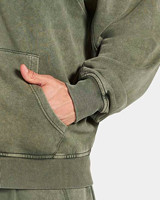 Survêtement vintage pour homme avec logo personnalisé, sweat à capuche zippé oversize délavé et pantalon de jogging, respirant, style streetwear