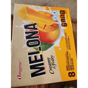 Lot de 8 barres glacées Melona Mango, saveur crémeuse, qualité supérieure, 8 x 2,7 fl oz, crème glacée coréenne - Product Image 6