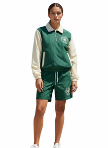 Ensemble veste et short coupe-vent et respirant pour homme, style streetwear, polyester/nylon, avec fermeture à cordon - Product Image 6