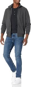 Sudadera de cuello alto para hombre, de forro polar, informal, a la moda, con cremallera, personalizada, para venta al por mayor - Product Image 3