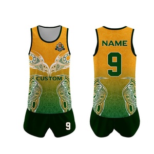 Camiseta de Rugby para Hombre, Talla Grande, Transpirable, Manga Corta, Uniforme de Fútbol con Estampado Completo, Venta al Por Mayor OEM - Product Image 1