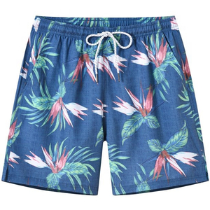 Custom Logo Summer Cropped Fit <b>Men's</b> Polyester Mesh <b>Shorts</b> XS/XS Denim Washed Printed Workout Streetwear Featuring Pockets - Product Image 1