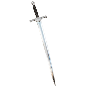 Épée médiévale décorative personnalisée, réplique artisanale de collection avec lame en acier poli et gravé et poignée artistique - Product Image 1
