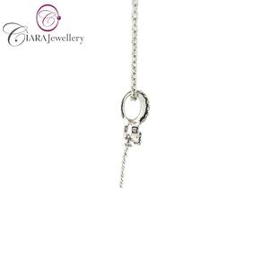 Direct Factory Trendy Style 18K AU750 <b>Solid</b> White <b>Gold</b> <b>Pendant</b> with Real Natural Baguette and Round Diamond for Gift - Product Image 4