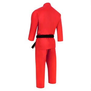 Uniforme de Taekwondo pour Hommes, Couleur Rouge Solig, Meilleure Vente, Qualité Premium, Respirant, Nouveau Design, Service OEM - Product Image 3