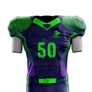 Custom Design Men's American Football Jerseys Pants Set 100% Polyester Heat-Transfer Printed Elastic <b>Straps</b> <b>Buckle</b> Closure Plus - Product Image 2