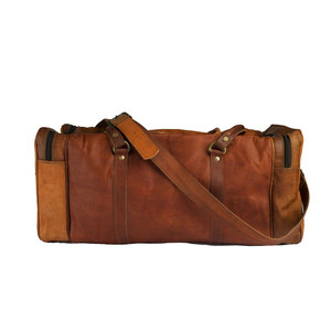 Bolsa de Viaje de Cuero Genuino de Lujo para Hombre, Estilo Vintage, con Logotipo Personalizado, para Gimnasio, Fin de Semana, Viajes Cortos, Gran Capacidad - Product Image 6