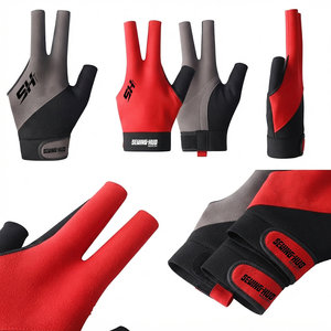 Guantes de Snooker 100% Poliéster de la Mejor Calidad, Guantes Profesionales de Billar Transpirables de Tres Dedos, Guantes de Snooker al por Mayor - Product Image 6
