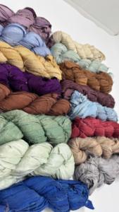 Wholesale Custom Dyed Sari Silk Ribbon Recycled Silk Fabric <b>Yarn</b> for Weaving Knitting Crochet Jewelry Making Crafts - Product Image 3