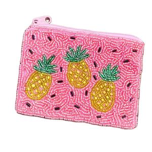 กระเป๋าใส่เหรียญทอมมี่ประดับลูกปัดทำด้วยมือสีเขียวและสีงาช้างมีสีสั่งทำจากจากผู้ผลิตในอินเดีย - Product Image 6