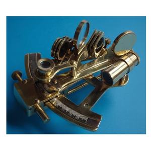 Sextante Náutico de Latón Chapado en Oro de 15 cm, Réplica Vintage, Instrumento Decorativo de Regalo Náutico para Coleccionistas, Pulido Moderno - Product Image 6
