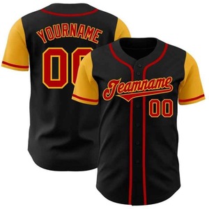Maillot de baseball respirant grande taille, imprimé sérigraphié, col en V, 100 % polyester, antibactérien, séchage rapide, maillot d'équipe personnalisé - Product Image 4