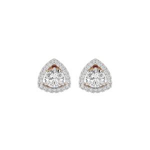 Boucles d'oreilles en moissanite, forme goutte d'eau, avec halo, pour femmes, cadeau pour mariage ou fête - Product Image 3