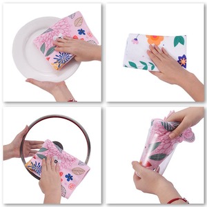 ผ้าเช็ดครัว ผ้าเช็ดจานแห้งเร็ว ผ้าเช็ดครัวต้านจุลชีพดูดซับได้ - Product Image 2