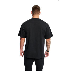 <b>95</b>% Cotton <b>5</b>% <b>Elastane</b> Knitted Custom Logo Ringer Men's Fitness Gym T-Shirt-Breathable Eco-Friendly Blank Design Compression - Product Image 3