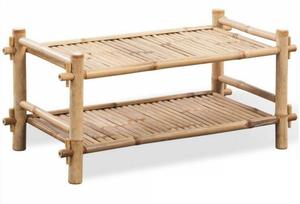 Top Rated Modern 2-Tier Bamboo <b>Shoe</b> <b>Rack</b> Durable Space-Saving Minimalist Design Living Room Home Furniture Eco-Friendly Made - Product Image 3