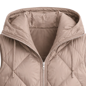 Chaleco Largo Acolchado para Mujer, Sin Mangas, con Cierre Frontal, Cintura Ajustable, Cálido, Informal, para Otoño e Invierno - Product Image 6