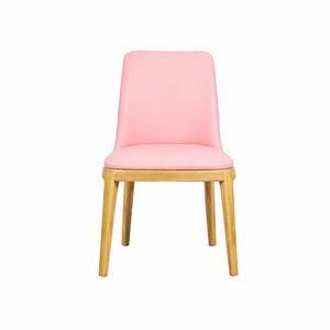 Silla de Comedor Tapizada Resistente Rania, Diseño Escandinavo Moderno, Madera de Teca Sólida, Asiento con Cojín Suave para Restaurante, Cafetería, Bar, Hogar - Product Image 3